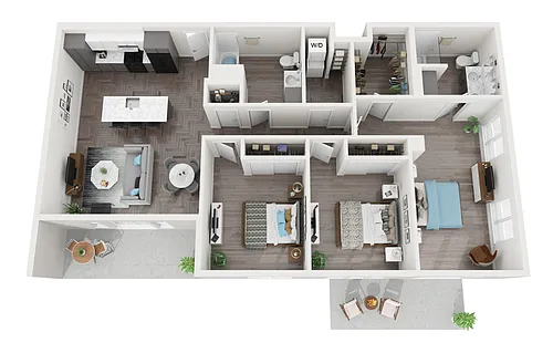 Floor plan 3X2 B