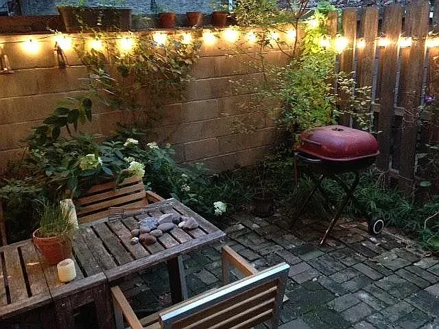 Private backyard