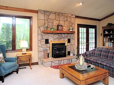 Floor to Ceiling Fireplace