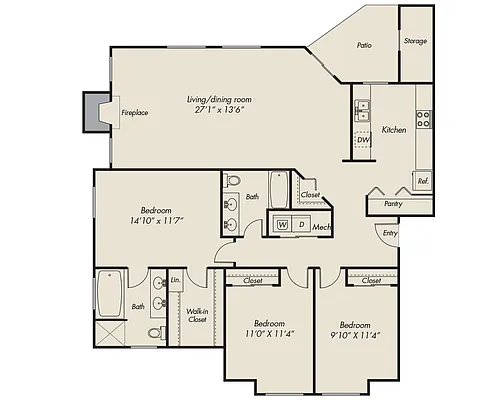 Floor plan 1379-R