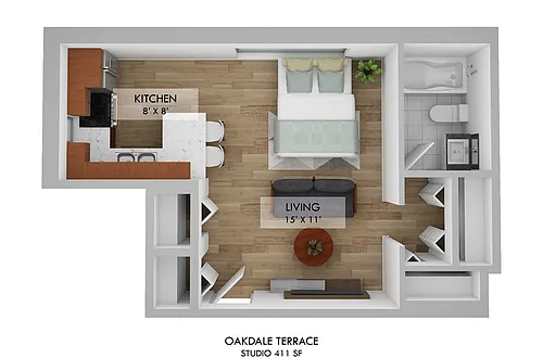 Floor plan Studio