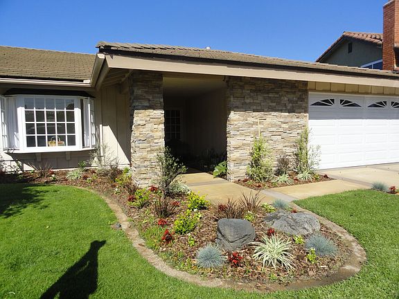 Stacked Stone Entry and new landscaping