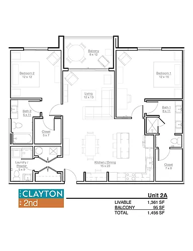 Floor plan 2A1