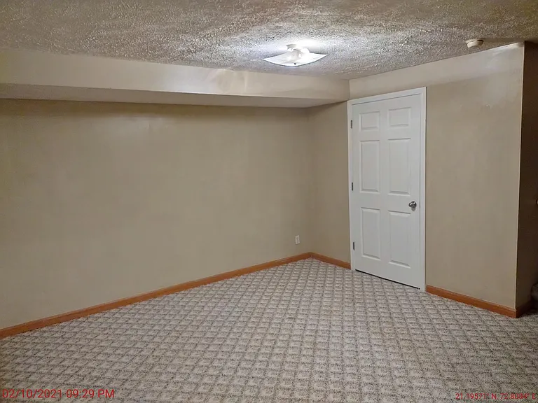 Basement with closet