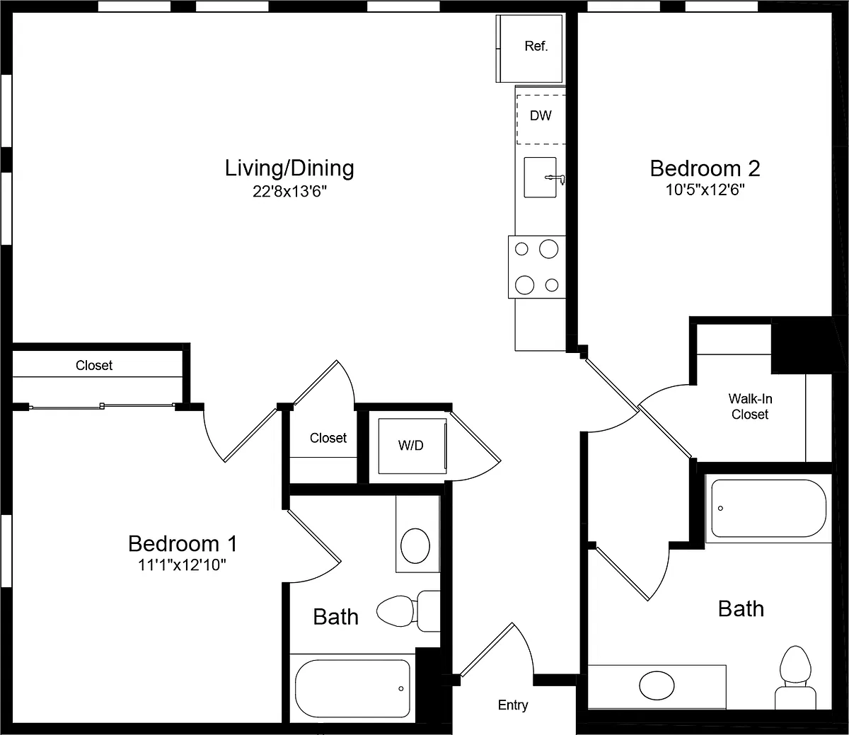 Floor plan 2B
