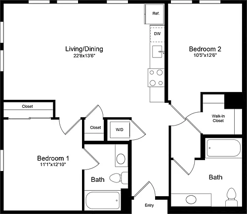 Floor plan 2B