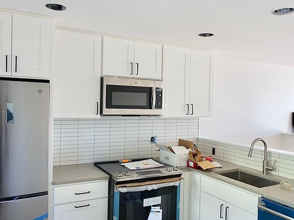 Newly remodeled kitchen and open plan layout