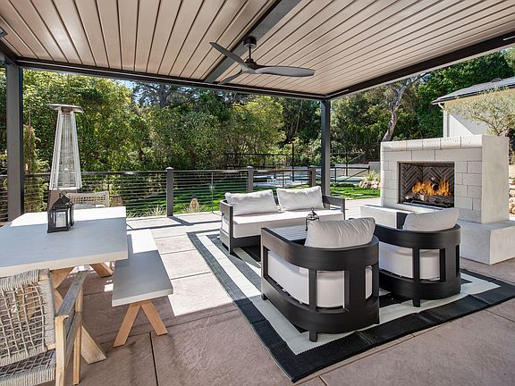 Covered Patio with powered louvers