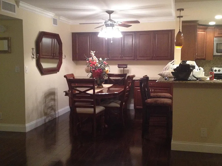 view of dining room from living room