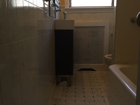 New floor in bathroom