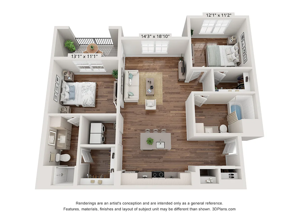 Floor plan 2X2