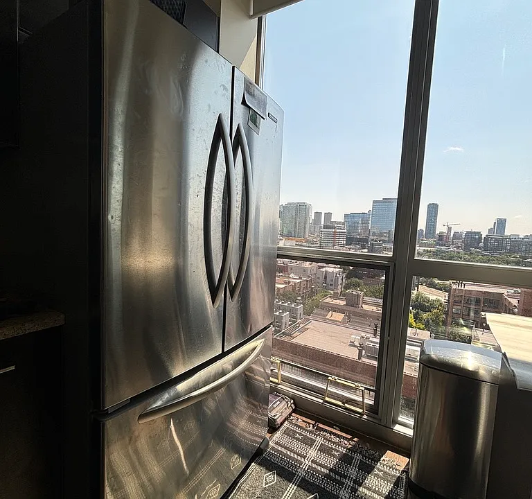 LARGE double fridge with inside ice maker!