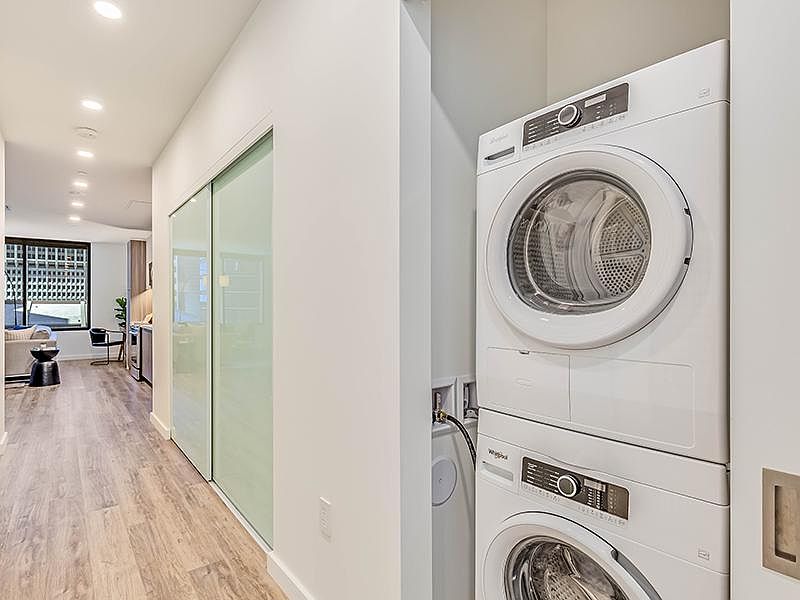 Washer and dryer in unit