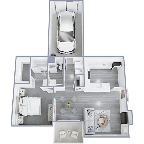 Floor plan Venetian Flat A Renovated