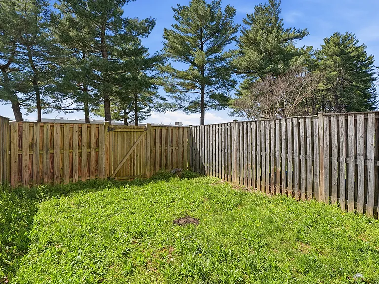 Fenced-in rear yard