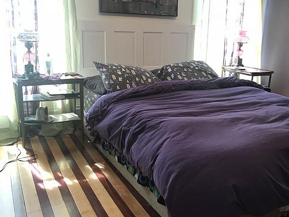 Unique floor in master bedroom
