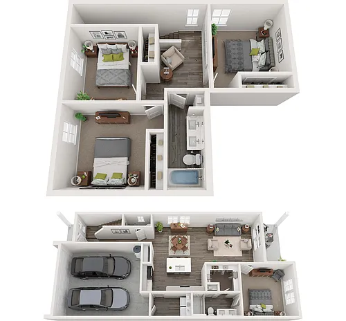 Floor plan D1 Duplex
