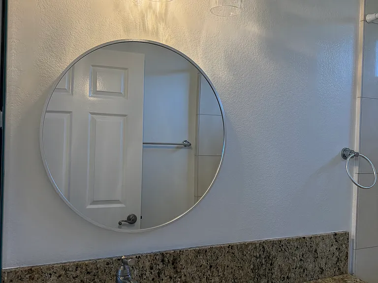 BOTH BATHROOMS HAVE NEW LIGHTING AND MIRRORS AND MEDICINE CABINETS