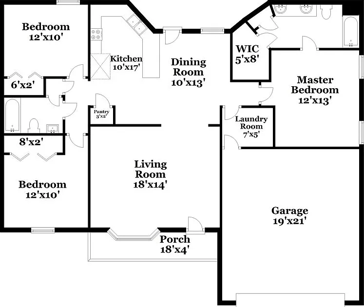 3 bed, 2.0 bath, 1382 sqft, $2,075 — Photo 2