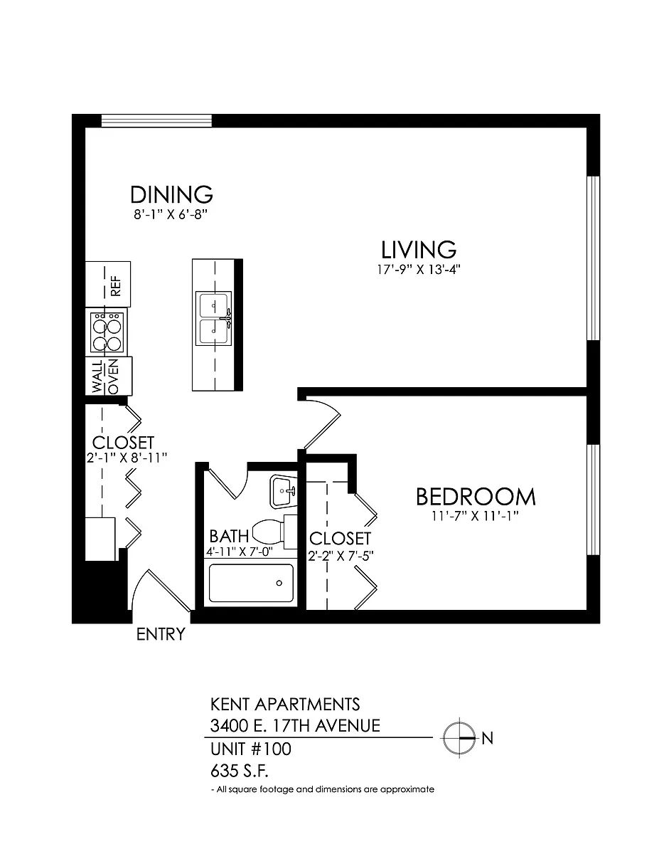 Floor plan 1 bed