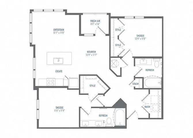 Floor plan B4A6