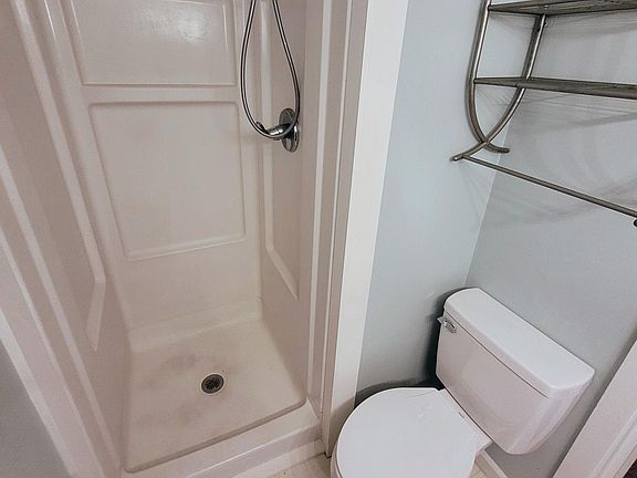 Shower only, no tub.