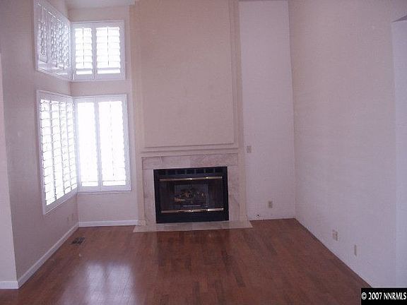 Facing the fire place, large open ceilings
