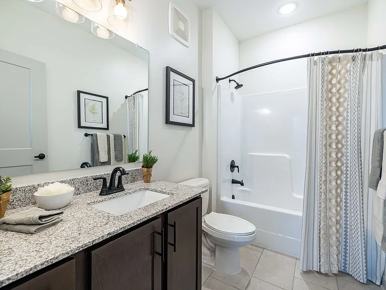 Guest Bathroom with Large Vanity & Tub/Shower Combo