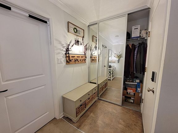 entryway and coat closet