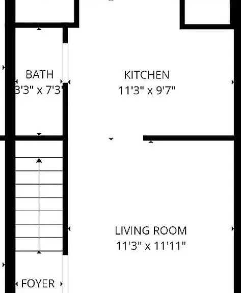 Downstairs floor plan
