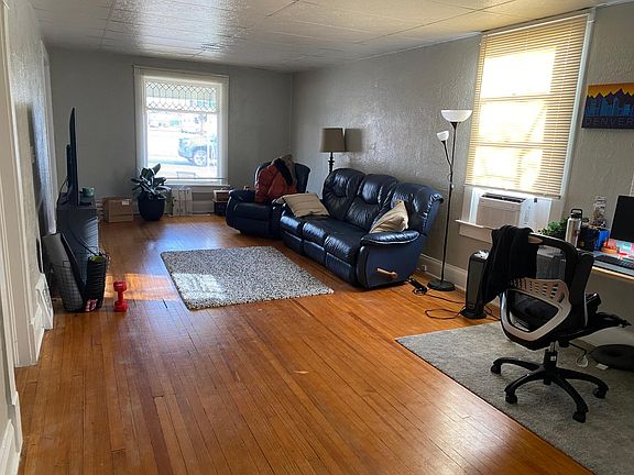 Living room with hardwood floors