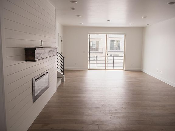 Huge living area with hardwood floors