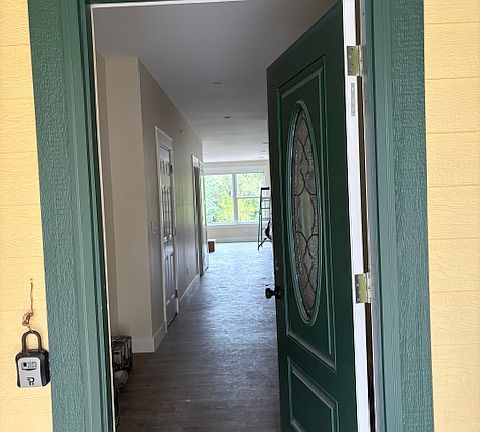 Entry from covered porch....