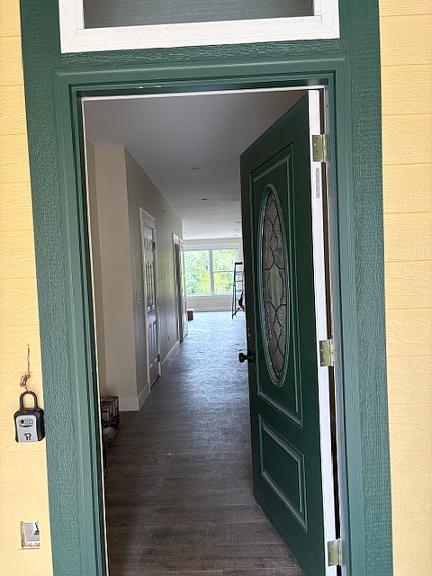 Entry from covered porch....