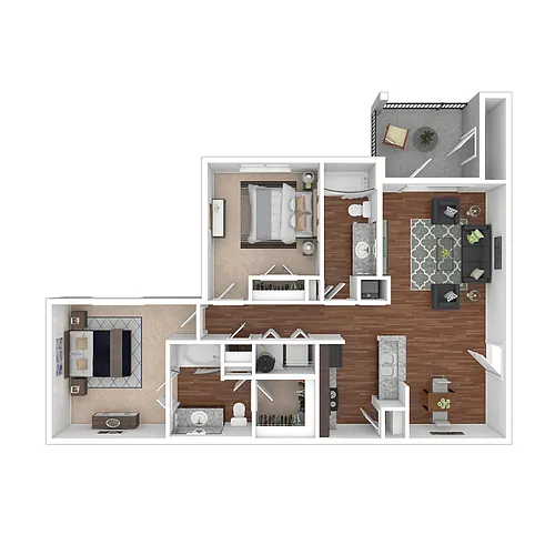Floor plan 2X2