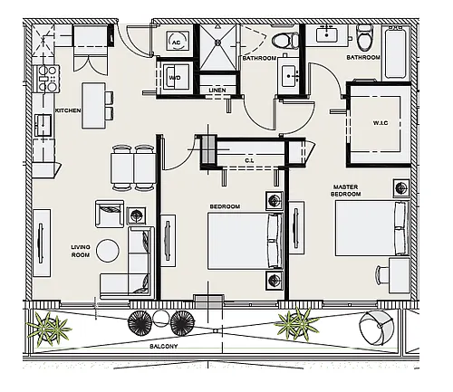 Floor plan B3