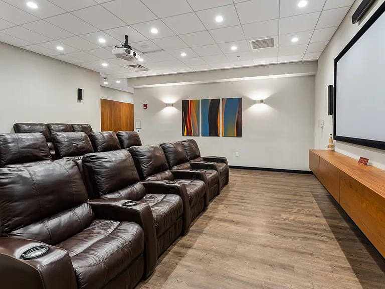 Enjoy cinematic experiences in the comfort of our private movie room