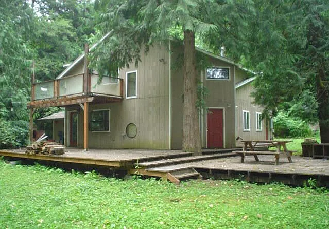 Back of house and deck