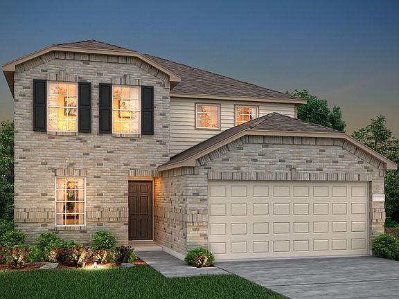 The Mesilla, a two-story home with 2-car garage, shown with Home Exterior N