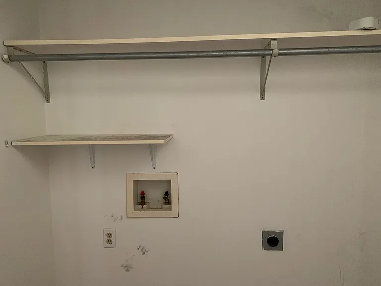 indoor laundry hook up