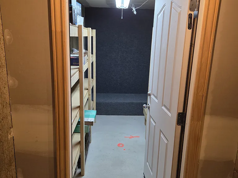 Security room off of fruit cellar