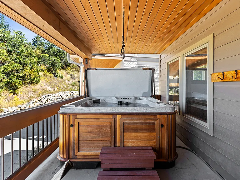Private Covered Hot Tub