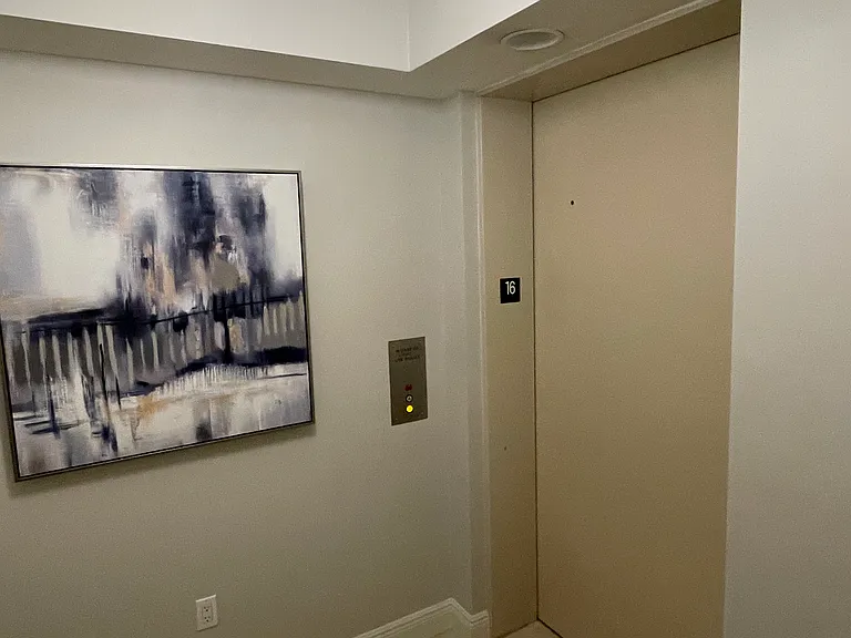 Elevator opens to your private entryway