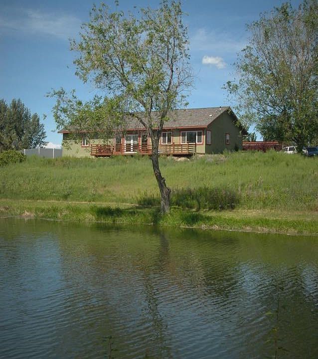 View of home from across the pond.