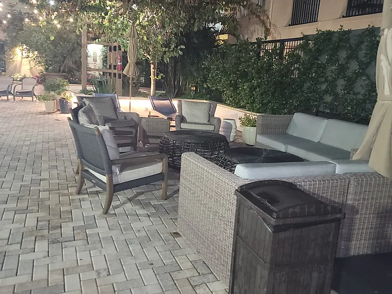 Outdoor seating area