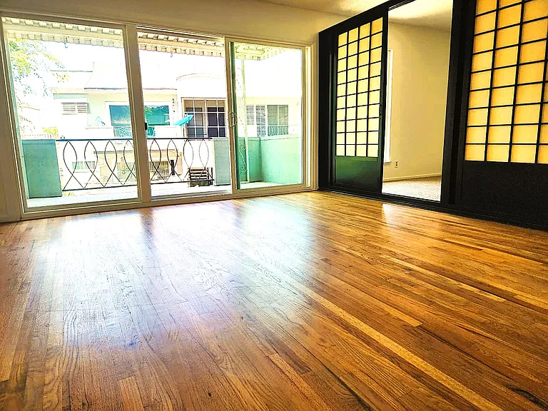 Living room view to balcony