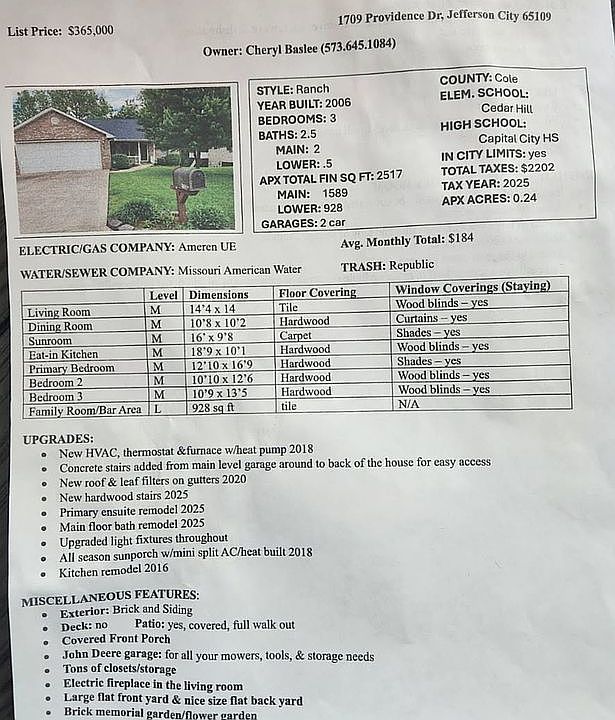 2nd image of 1709 Providence Dr