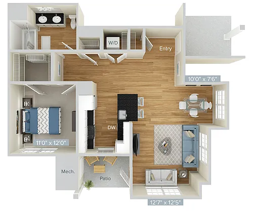 Floor plan A3A-877
