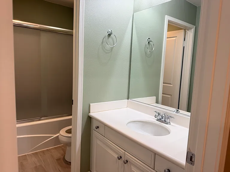 Upstairs , guest bathroom