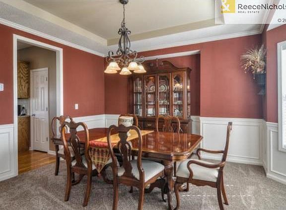 Nice size formal Dining with built in niche for Buffett. Lovely